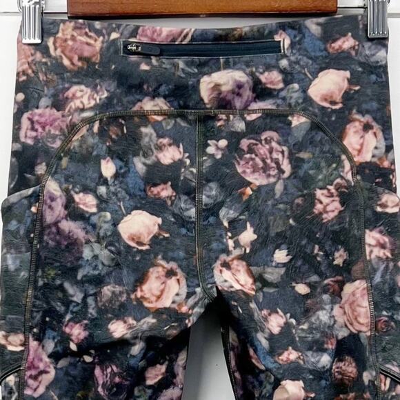 Lululemon Speed Up Tight Leggings 4 Frosted Rose Multi Floral Run Athleisure Gym - Picture 6 of 10